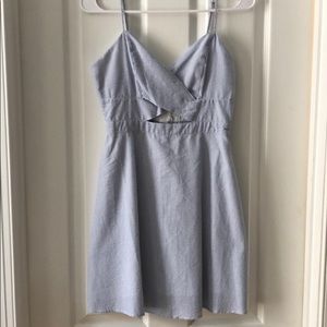 Striped light blue sundress